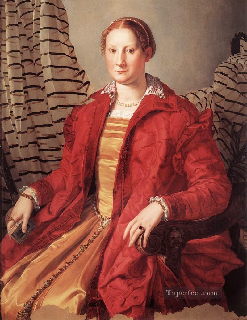 貴婦人の肖像 フィレンツェ・アーニョロ・ブロンズィーノ油絵